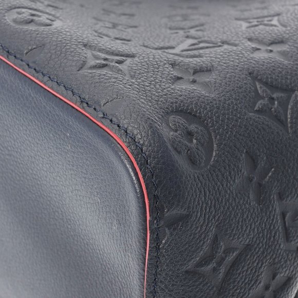 LOUIS VUITTON Monogram Empreinte Neo Noe Marine Rouge M45306 Women's Leather ... - Picture 6 of 12